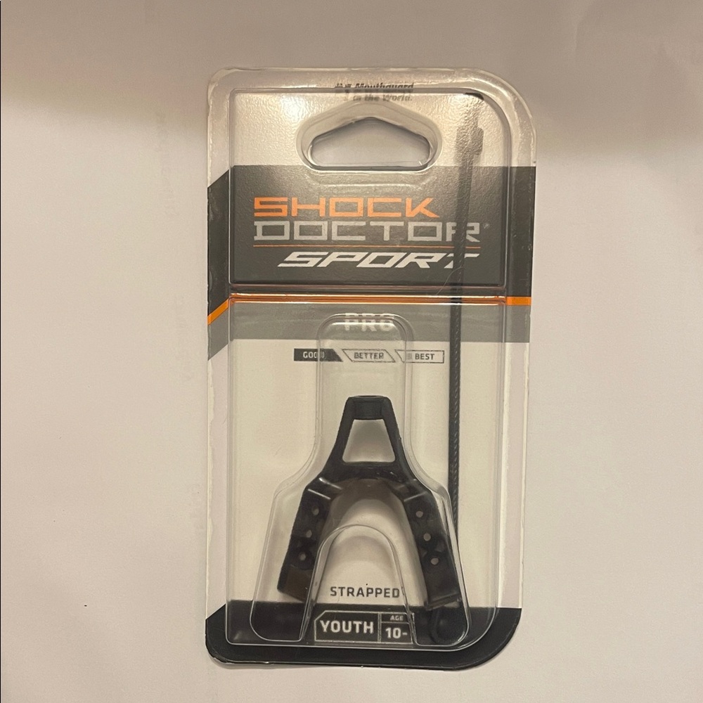 Shock Doctor Youth Pro Strapped Mouthguard.